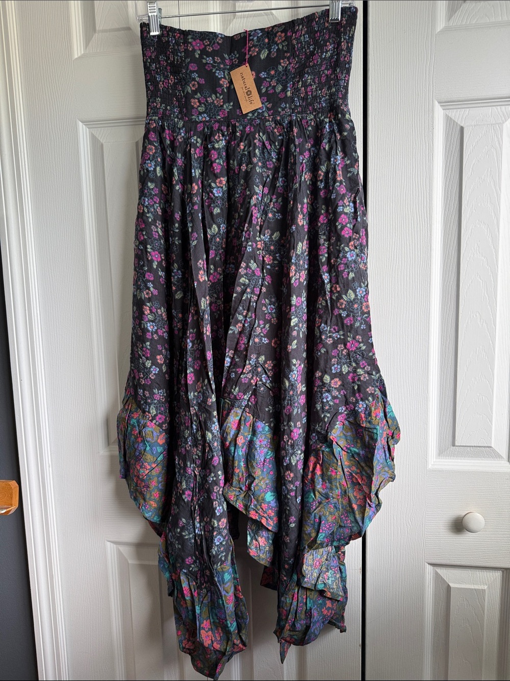 NEW Natural Life Feelin Alive Convertible Midi Skirt Dress Ditsy Floral New! - Picture 3 of 6